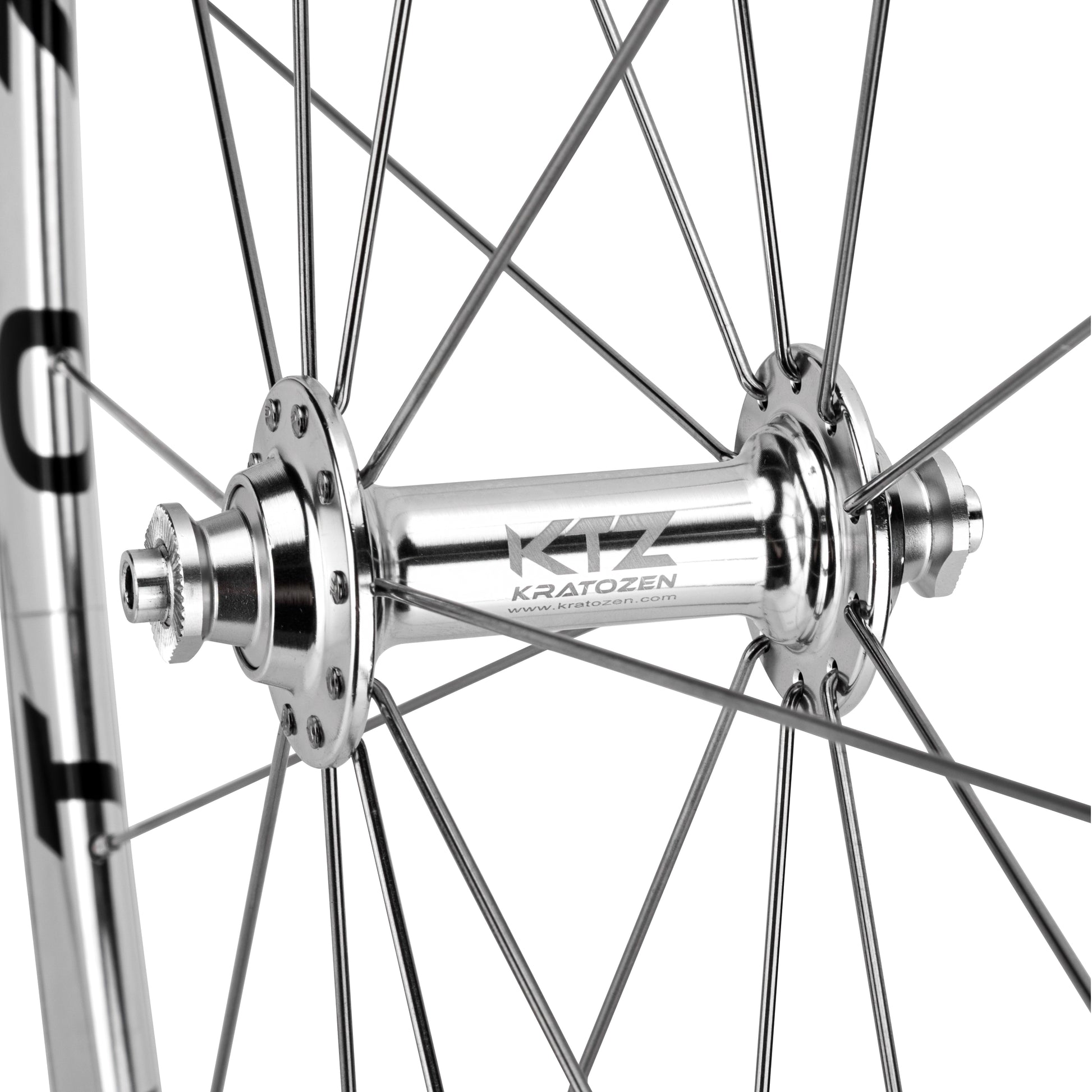 Kratozen BlazeOne Aluminium Silver Fixed Gear Track Wheelset - Kratozen