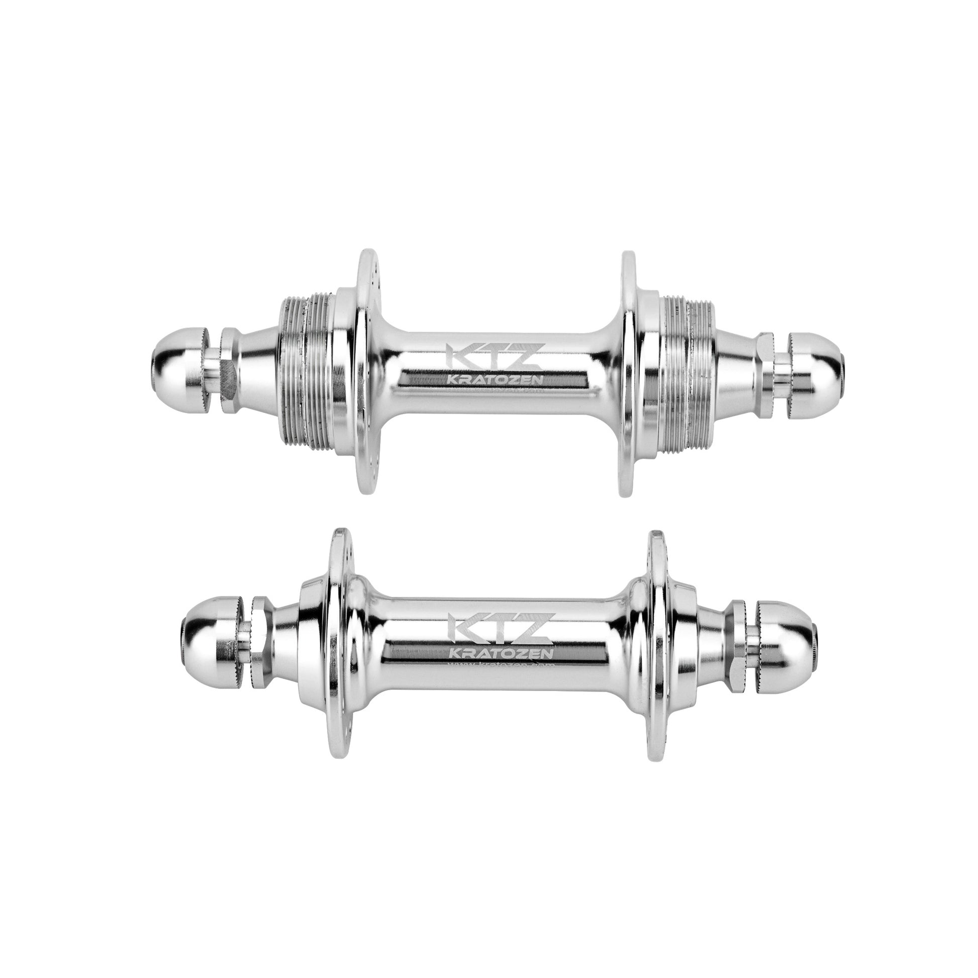 Kratozen Low Flange Silver Track Fixed Gear Hub Set - Kratozen