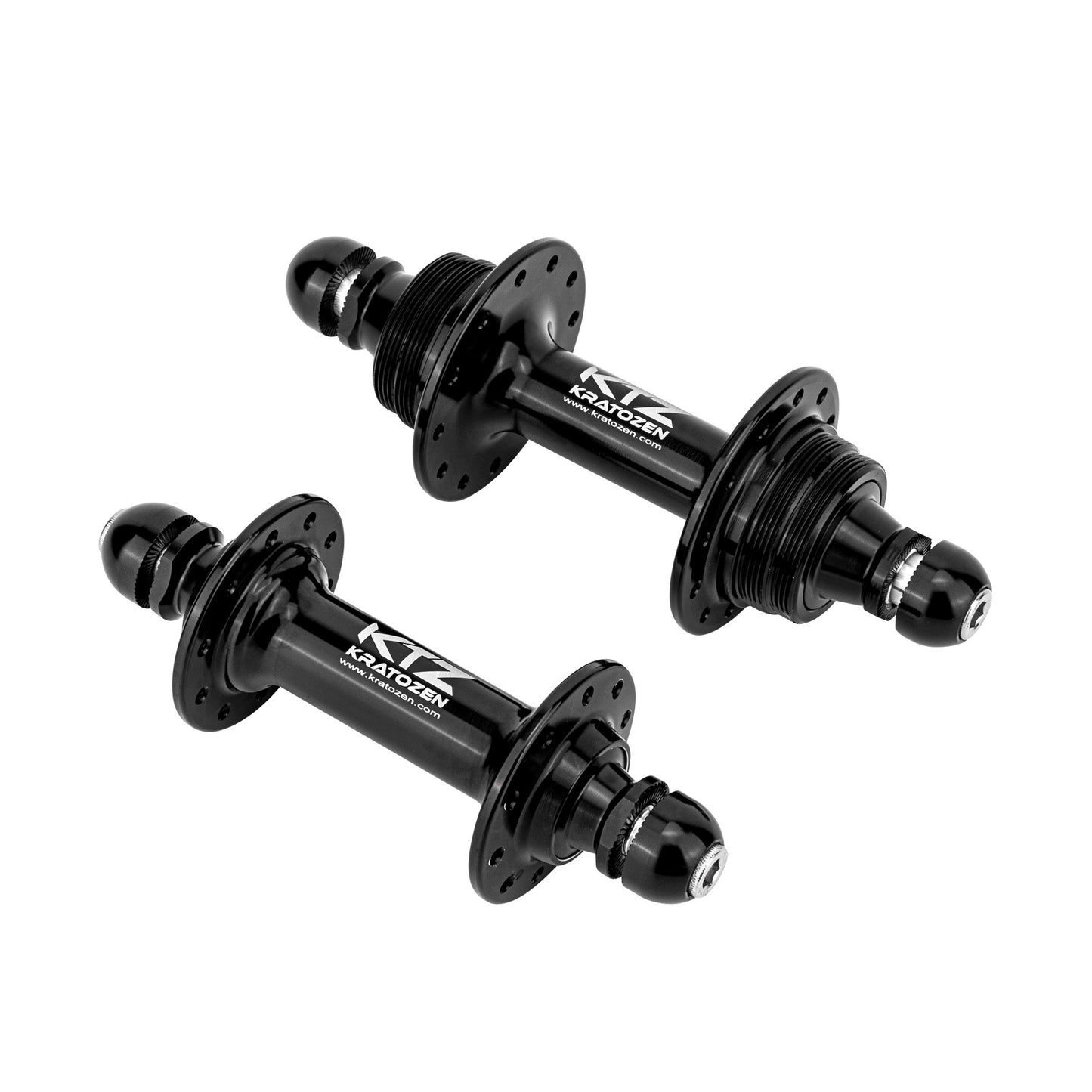 Kratozen Low Flange Black Track Fixed Gear Hub Set - Kratozen