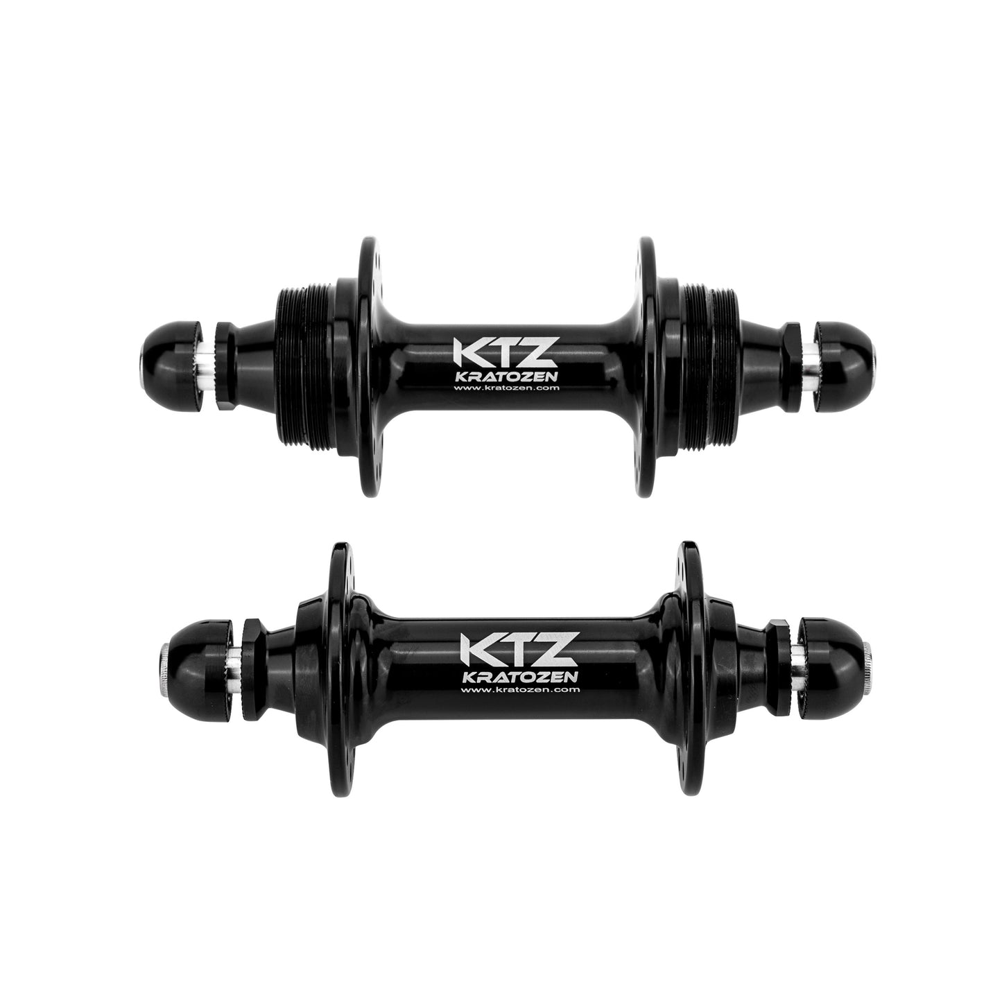 Kratozen Low Flange Black Track Fixed Gear Hub Set - Kratozen