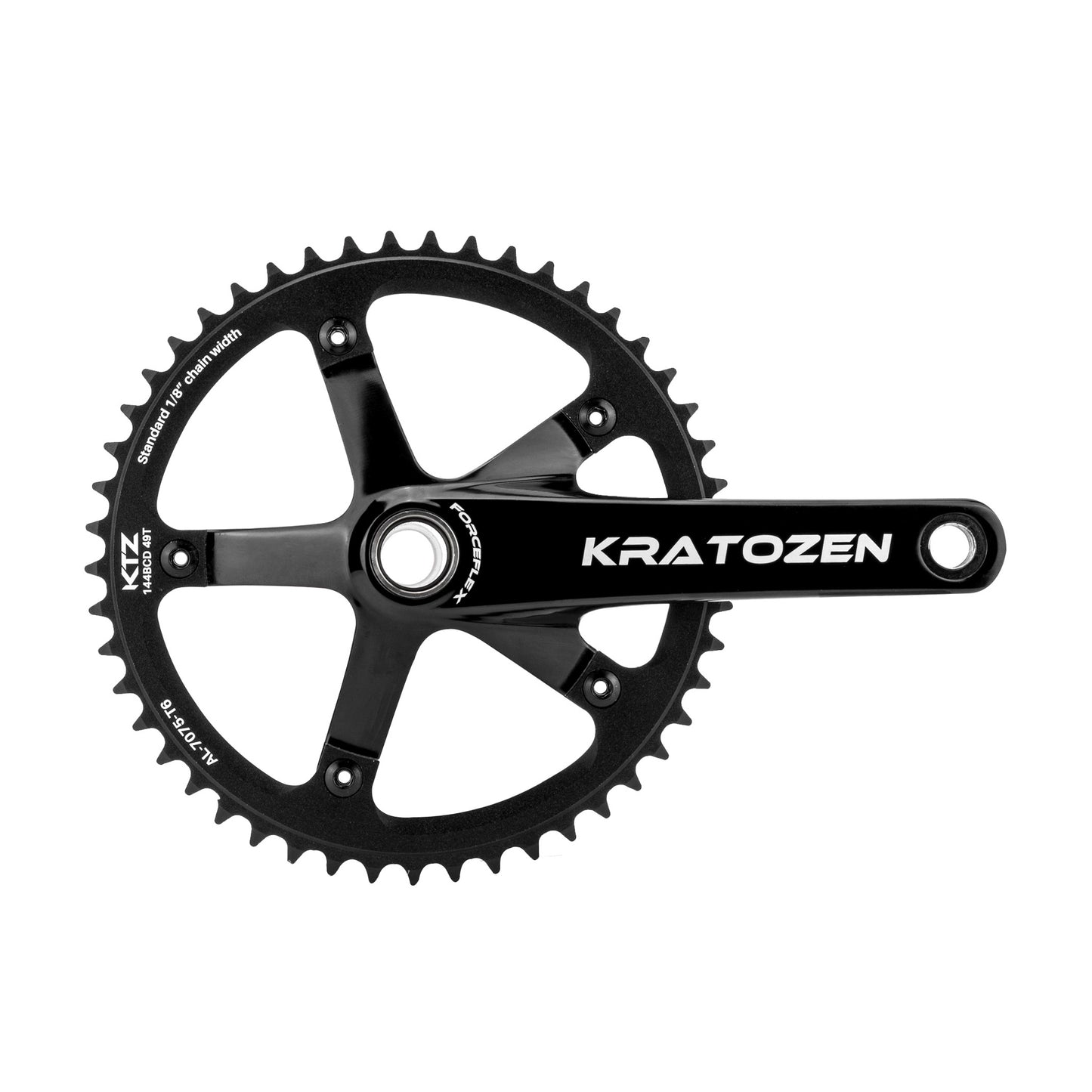 Kratozen ForceFlex Hollowtech Track Fixed Gear Crankset - Kratozen