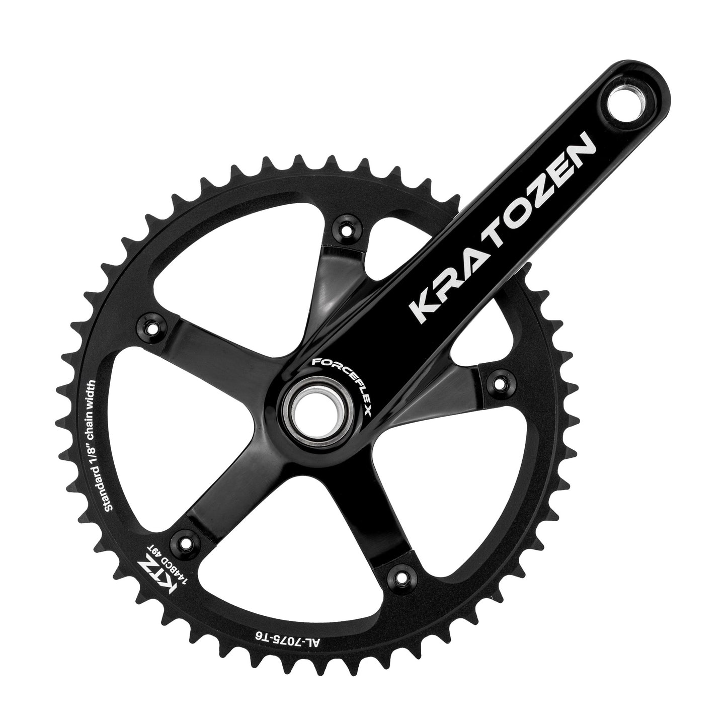 Kratozen ForceFlex Hollowtech Track Fixed Gear Crankset - Kratozen