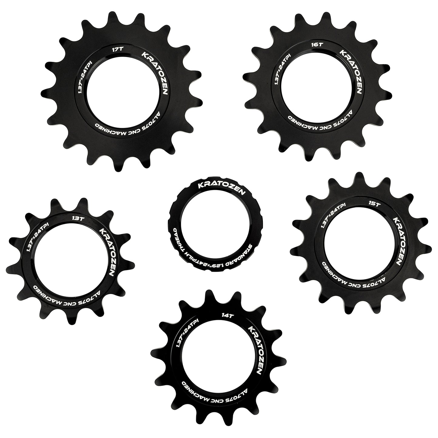 Kratozen Aluminium CNC Fixed Gear Cog - Kratozen