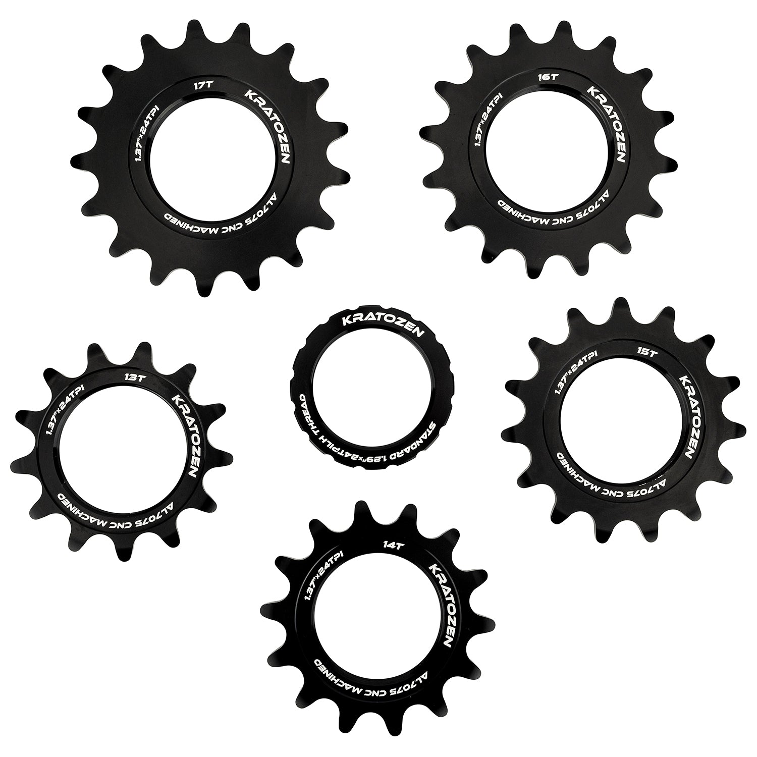 Kratozen Aluminium CNC Fixed Gear Cog - Kratozen