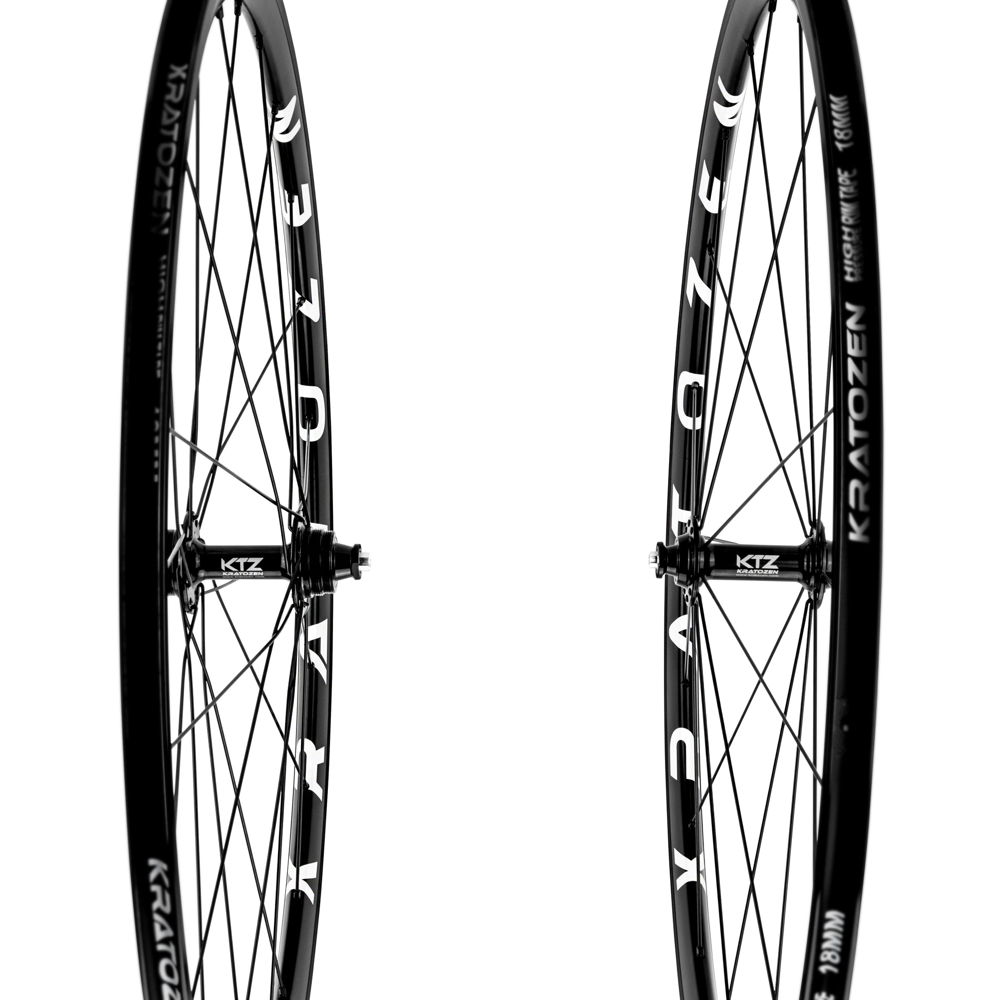 Kratozen BlazeOne Aluminium Black Fixed Gear Track Wheelset - Kratozen