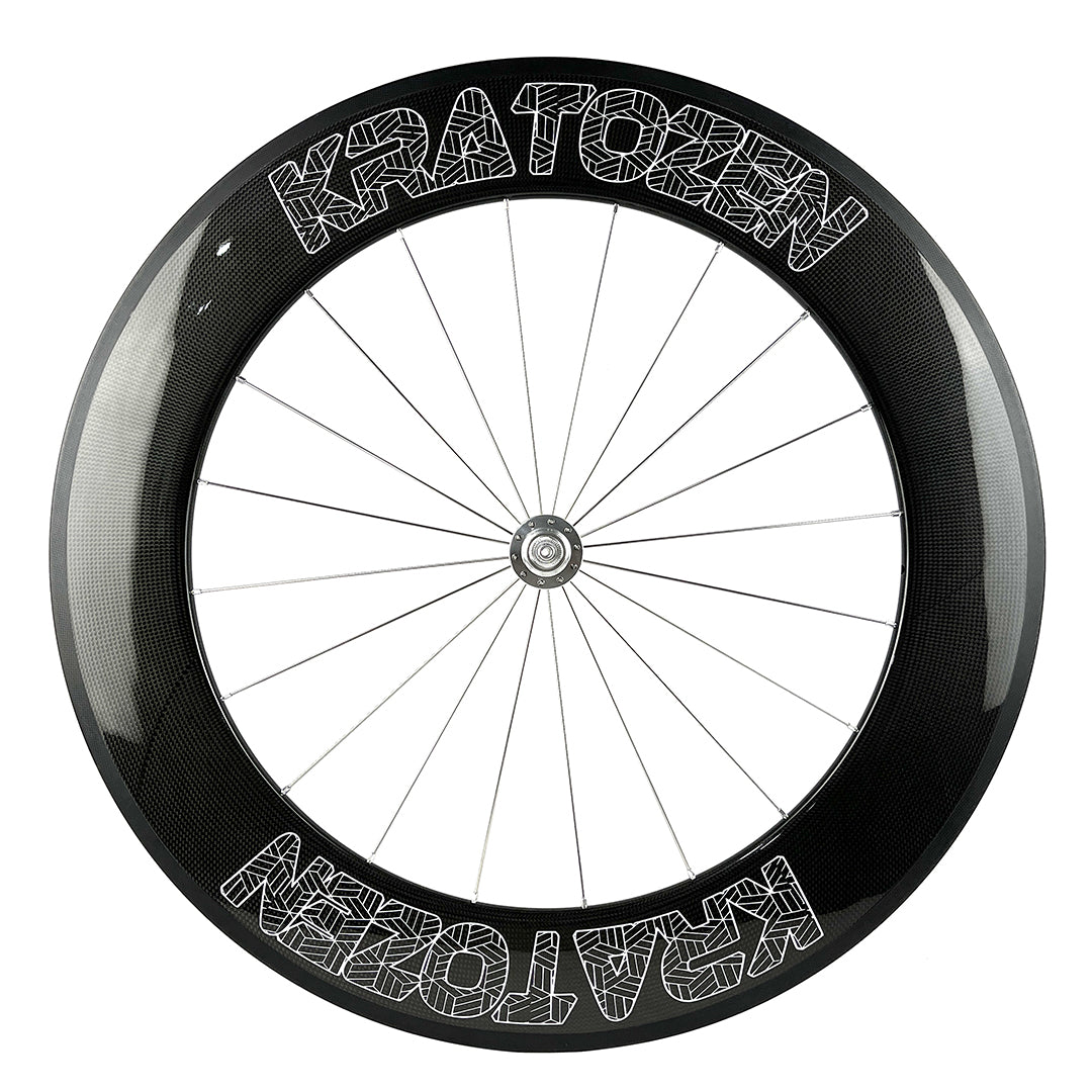 Kratozen 88mm 3k Gloss Fixed Gear Carbon Track Wheelset - Kratozen