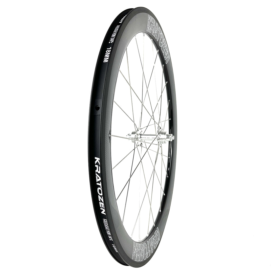 Kratozen 55mm 3k Gloss Carbon Fixed Gear Track Wheelset - Kratozen