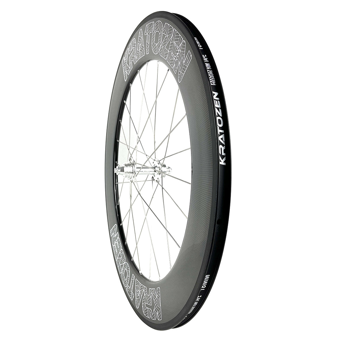 Kratozen 88mm 3k Gloss Fixed Gear Carbon Track Wheelset - Kratozen